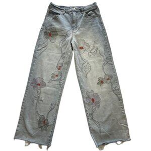 Jessica Simpson Embroidered Zinnia Boyfriend Jeans- Size 2